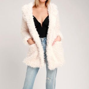 Lulu’s Faux Fur Hooded Coat